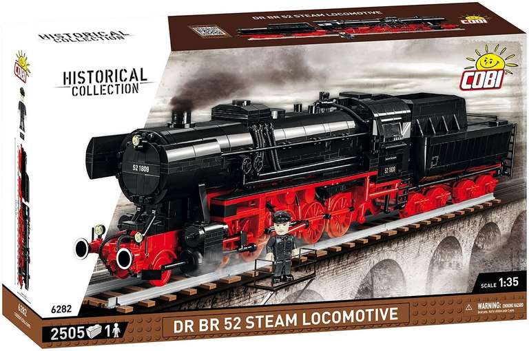 [Klemmbausteine] COBI DRB CLASS 52 Steam Locomotive Germany (6282) 127,66 Euro/Kriegslokomotive Baureihe 52 (6281) 129,02 Euro [Hugendubel]