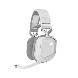 (Prime) Corsair HS80 RGB USB Premium Gaming-Headset mit Dolby Audio 7.1-Surround-Sound (Mikrofon in Broadcast-Qualität, Weiß