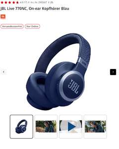 JBL Live 770NC, On-ear Kopfhörer Blau zum ALLTIME BESTPRICE von 122 € [Media Markt & Saturn]