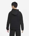 Nike Sportswear Tech Fleece - Hoodie mit durchgehendem Reißverschluss für Kinder, Schwarz in Größe M