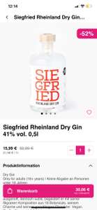 [Lokal? Flink] Siegfried Rheinland Dry Gin