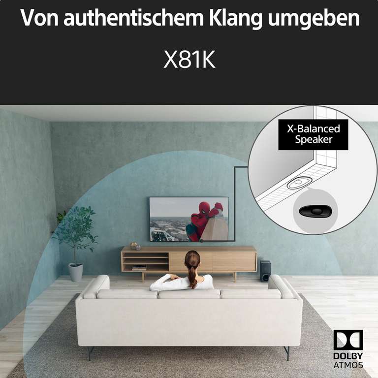 Sony KD-50X81K 4K Ultra HD | High Dynamic Range (HDR) | Smart TV (Google TV)