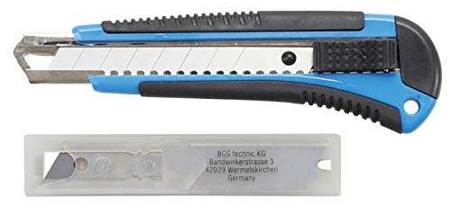 BGS 7955 | Cuttermesser | Klingenbreite 18mm | inkl. 8 Klingen [Amazon Prime]