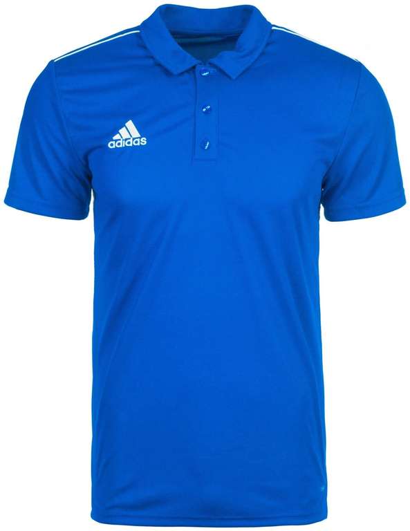 Adidas Fußball Polo Shirt in blau für 12,89 Euro ( nur noch in S)