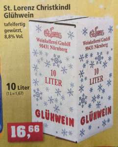 [Thomas Philipps] St. Lorenz Christkindl Glühwein (10 Liter) für 1,66€/L in praktischem Geschenkformat