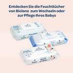 BIOLANE - Baby-Feuchttücher für Gesicht und Hände - 12 x 64 Stück (768 Feuchttücher) - via Sparabo