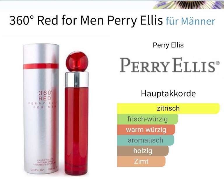 (Notino App) Perry Ellis 360° Red for Men Eau de Toilette (Herren)