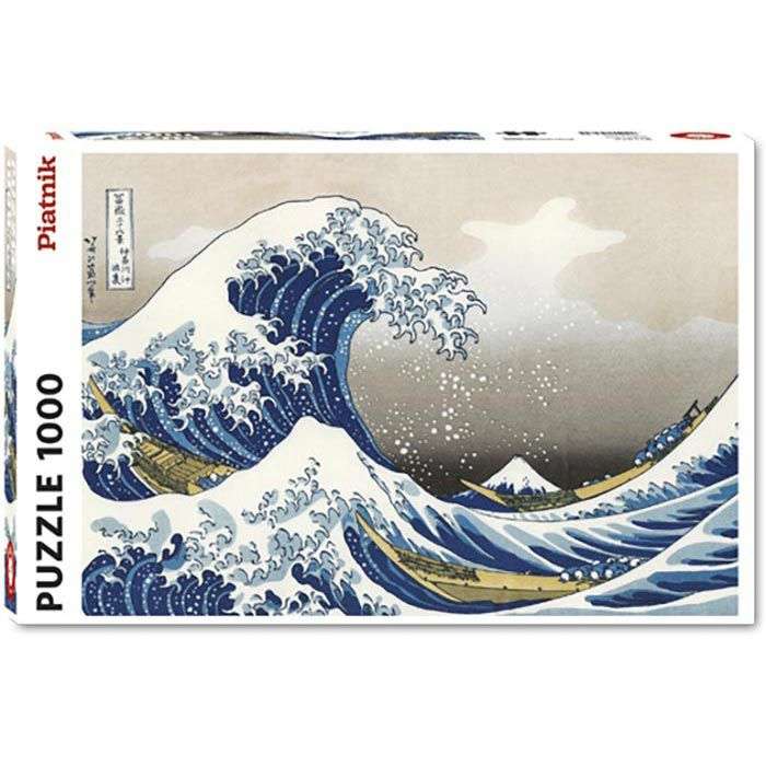 Puzzle von Piatnik mit 1.000 Teilen: Hokusai - Die große Welle oder Banksy - Zimmermädchen für jeweils 8,81€ + 3,56€ Versand