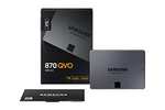 [Amazon/Cyberport]Samsung 870 QVO SATA III 2,5 Zoll SSD (MZ-77Q4T0BW), 4 TB, 560 MB/s Lesen, 530 MB/s Schreiben