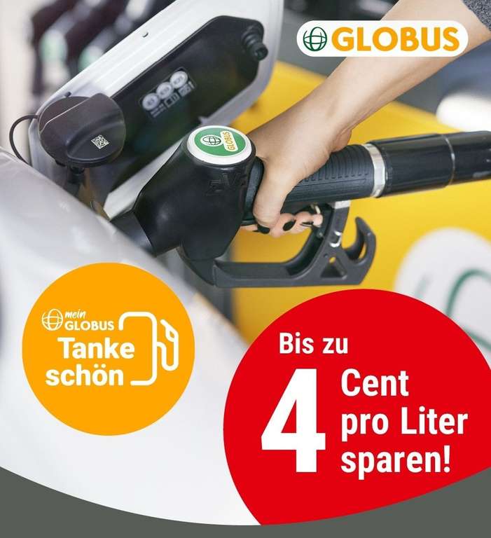 [GLOBUS] Tankeschön - bis zu 4 Cent/Liter Tankrabatt je nach monatlichem Globus-Umsatz