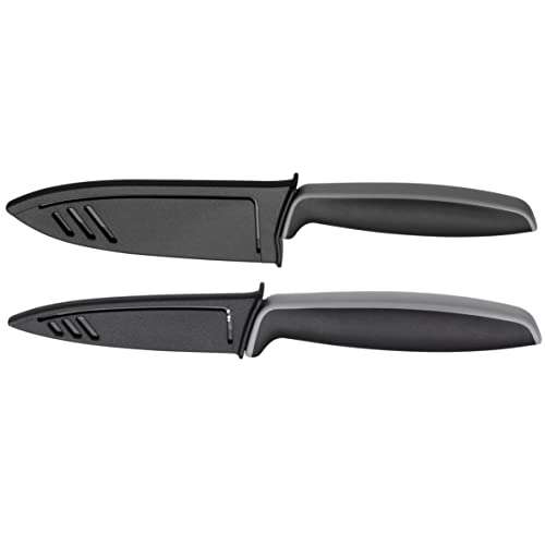 WMF Touch Messerset 2-teilig, Küchenmesser mit Schutzhülle, Spezialklingenstahl antihaftbeschichtet (Prime)