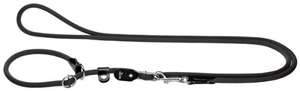 Hunter Retriever-Leine, schwarz, 2,6m mit eingebauter Halsung