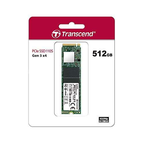 [Amazon] Transcend 512GB PCIe Gen3 x4 M.2 SSD 2280 für High-End-Anwendungen (bis zu 1.700 / 1.400 MB/s)