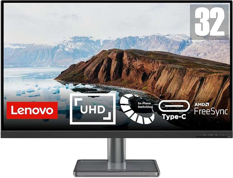 Lenovo L32p-30 31,5" 4K Monitor, IPS, USB-C, 60Hz [NBB]