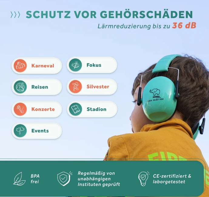 50% Rabatt im SCHALLWERK Onlineshop Birthday Sale Gehörschutz für Festival, Arbeiten, Kinder und Babies + Kostenloser Versand