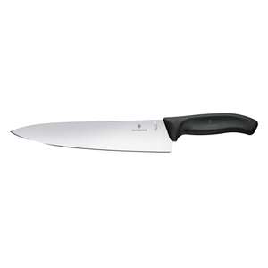 Victorinox Swiss Classic Profi Tranchiermesser 25 Cm - Extra Scharfe Klinge, Gerader Schliff, Schwarzer Kunststoffgriff, Swiss Made