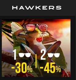 Sonnenbrillen von Hawkers ( 1 -> 30%, 2 -> 45% Rabatt)