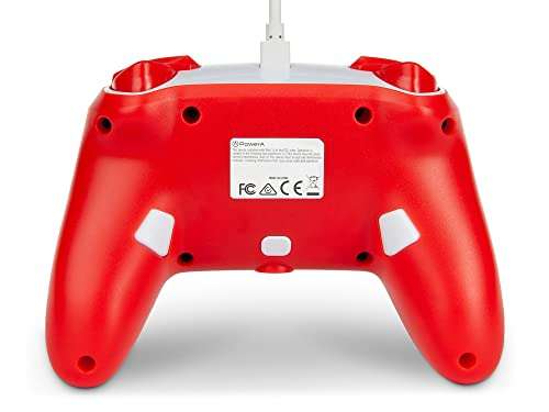PowerA Enhanced Wired Controller For Nintendo Switch – Mario Red/White - Gamepad - Nintendo Switch