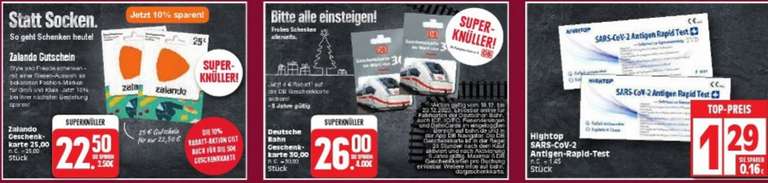 [Edeka, Netto MD] 30€-Geschenkkarte der Deutsche Bahn für 26€ (Marktkauf)