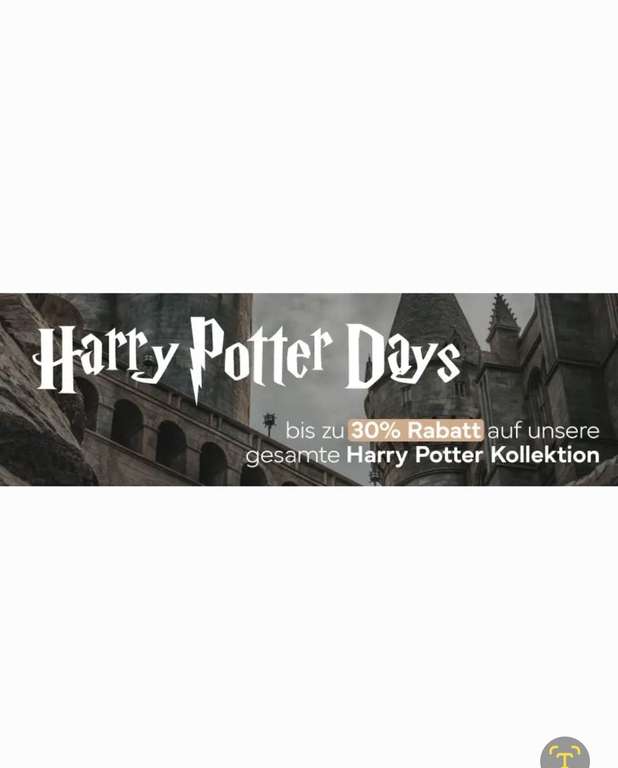 Visual Statements, 30% Rabatt auf Harry Potter Produkte bis 13.08.