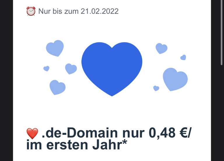 Checkdomain .DE Domain für 0,48€ im ersten Jahr