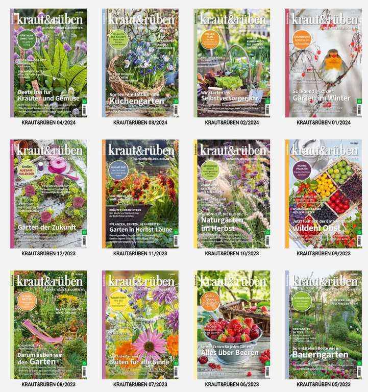kraut & rüben - Garten Magazin - Digitale Ausgabe 3 Monate gratis