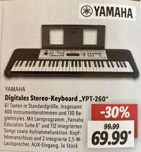 [Lokal] Lidl Deidesheim | Yamaha Digitales Stereo-Keyboard YPT-260