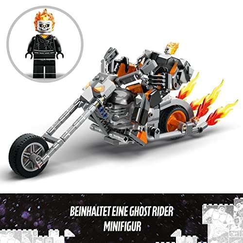 LEGO 76245 Marvel Ghost Rider mit Mech & Bike, Superhelden Motorrad Spielzeug zum Bauen mit Kette und Action-Figur, ab 7 J (Prime)