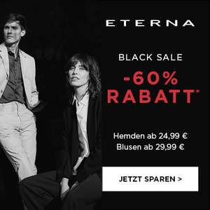 ETERNA Black Sale: bis zu -60%, zB: Strukturiertes Baumwoll-Hemd Modern Fit