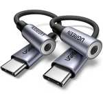 USB C Klinke Adapter Aux 2 Pack USB C auf 3.5mm Kopfhörer Adapter UGREEN (Prime)