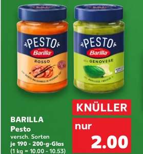 [Kaufland] Barilla Pesto für 1 € in Kombination mit 1 € Sofort-Rabatt (14.03.-20.03.)