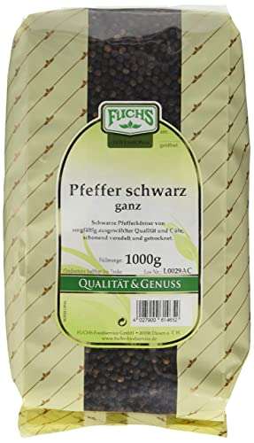 Fuchs Pfeffer schwarz ganz spezial (1 x 1 kg) | 1er Pack (PRIME, 10 % Coupon + 5 % Sparabo oder 15 % Sparabo)