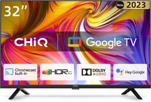 CHIQ TV L32H7G,32 Zoll Fernseher, Smart TV,Google TV, Google Assistent