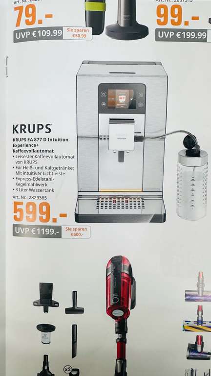 Krups Kaffeevollautomat EA877 599€ Saturn Düsseldorf Königsallee