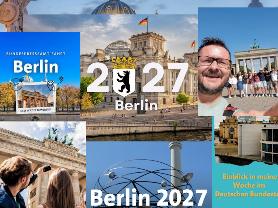 Gratis Bildungsreise nach Berlin, incl. 3 ÜN im DZ, 3 Mahlzeiten, An- und Abreise, Besuch Bundestag; Eigenanteil ca. 10€; Bildungsurlaub