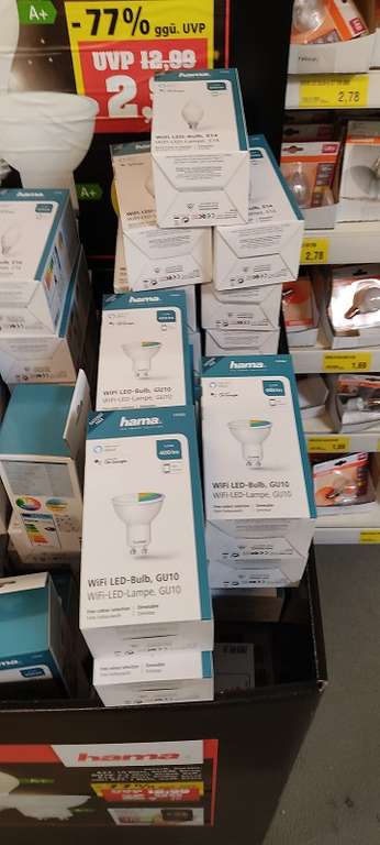 Lokal Minden - Thomas Philipps hama WiFi-LED-Lampe E27, GU10, E14, E27 Smart Life vers. Sorten für 2,98€