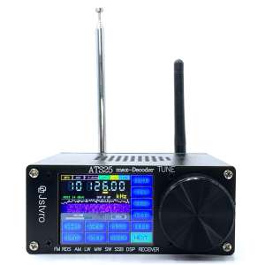 SI4732 ATS-25max-Decoder Vollband-Radioempfänger FM, AM, MW und SW - Farb-Touchdisplay