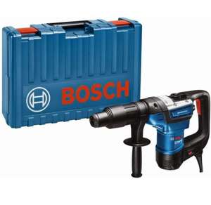 Bosch Professional Bohrhammer GBH 5-40 D (SDS Plus, inkl. Zusatzhandgriff, Fetttube, Maschinentuch, im Koffer) PRIME