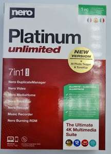 Nero Platinum unlimited in der Box ohne Abo mit 1 Jahr Updates.