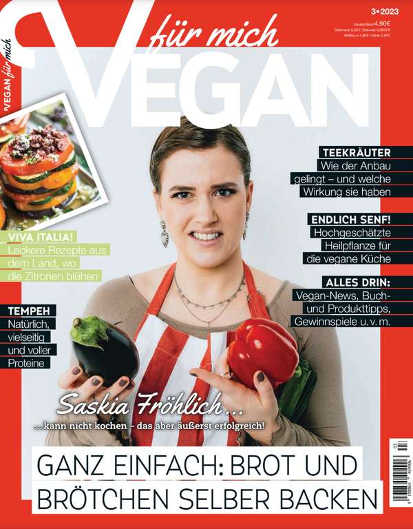 Vegan für mich Abo (7 Ausgaben) für 32,80 € mit 30 € BestChoice-Universalgutschein // kein Werber notwendig
