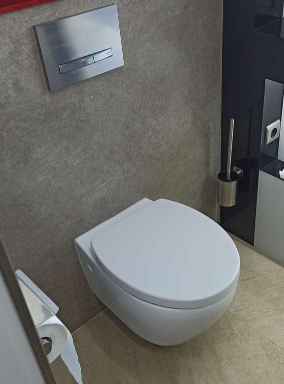 Wand-WC-Set 'Rio' spülrandlos abnehmbarer WC-Sitz mit Absenkautomatik