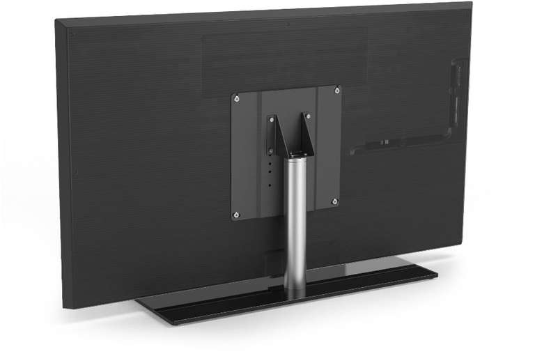 Spectral LGSF1-BG TV-Standfuß (für LG OLED Fernseher GX & G1 in 55" oder 65" bzw. VESA 300x300, bis 30kg, Glasplatte, Aluminiumstange)