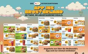 der McDonalds Ostercountdown: App ins Brosterland mit u.a. Big Mac für 2.50€!