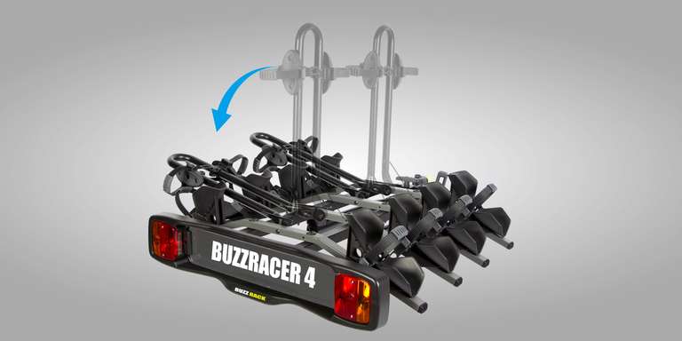 BuzzRack Buzzracer 4 - Fahrradträger für 4 Fahrräder, kippbar