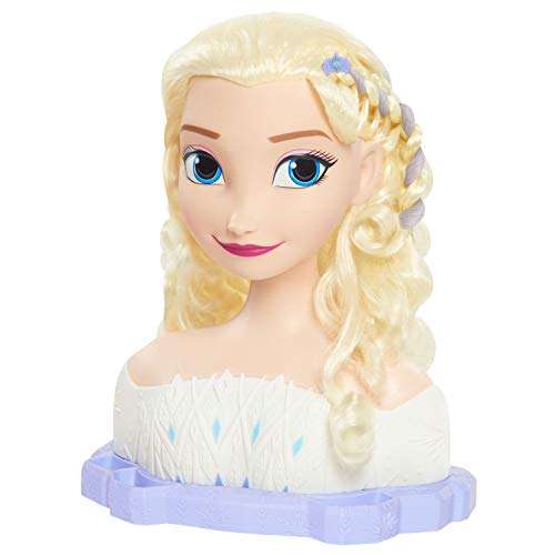[amazon.fr] Just Play Disney Frozen 2 Schneekönigin Styling Head Frisierkopf Deluxe Elsa Anna, Rapunzel - Versand aus DE