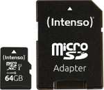 Intenso Micro SDXC Karte 64GB Speicherkarte UHS-I Performance 90MB/s Class 10