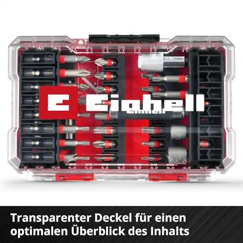 Original Einhell M-CASE 42-tlg. Bit-Set (Magnethalter, Steckschlüssel, Schnellwechselbithalter in Aufbewahrungsbox) für 9,99€ [Prime]