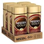 (Prime Spar-Abo) NESCAFÉ GOLD Original, löslicher Bohnenkaffee aus erlesenen Kaffeebohnen, koffeinhaltig, vollmundig & aromatisch (6 x 200g)