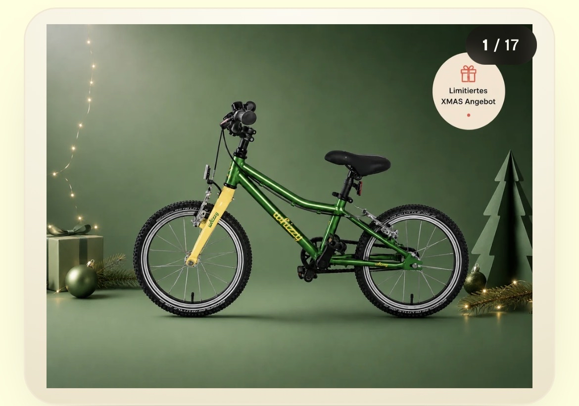 Whizzy 16 Zoll leichtes (Kinder-) Fahrrad XMAS-Preis
