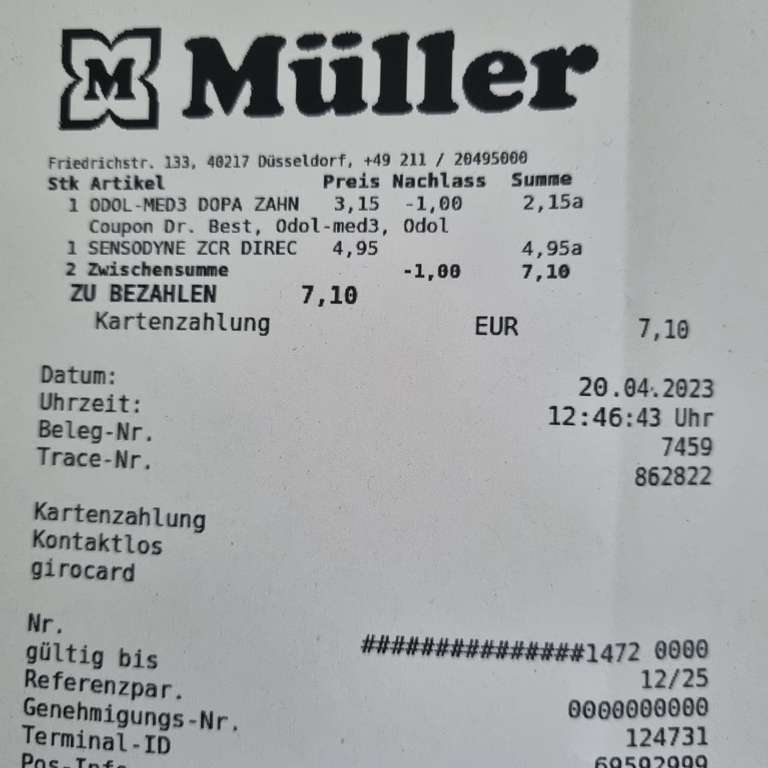 [LOKAL Müller] Odol-med 3 Doppelpack für 2.10 Euro mit Coupon